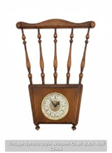 Vintage-Syroco-Style-Wooden-Chair-Back-Wall-Clock