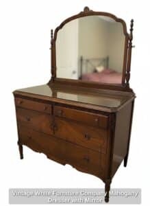 Vintage-White-Furniture-Company-Mahogany-Dresser-with-Mirror
