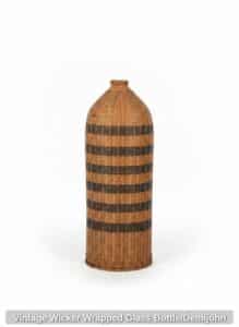 Vintage-Wicker-Wrapped-Glass-Bottle-or-Demijohn-second-image