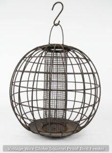 Vintage-Wire-Globe-Squirrel-Proof-Bird-Feeder
