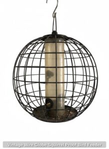 Vintage-Wire-Globe-Squirrel-Proof-Bird-Feeder-third-image