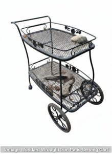Vintage-Woodard-Wrought-Iron-Patio-Serving-Cart