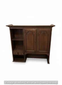 Vintage-Wooden-Cabinet-with-Open-Shelving