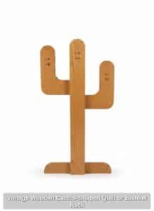 Vintage-Wooden-Cactus-Shaped-Quilt-or-Blanket-Rack-second-image