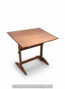 Vintage-Wooden-Drafting-Table