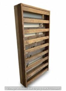 Vintage-Wooden-Slat-Drying-Rack-or-Screen