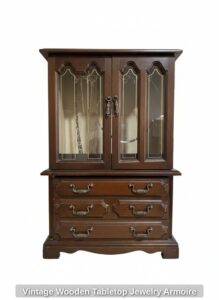 Vintage-Wooden-Tabletop-Jewelry-Armoire