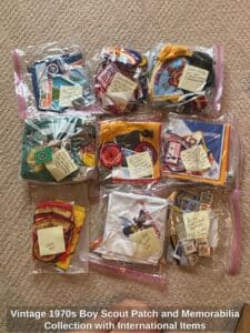 Vintage-s-Boy-Scout-Patch-and-Memorabilia-Collection-with-International-Items