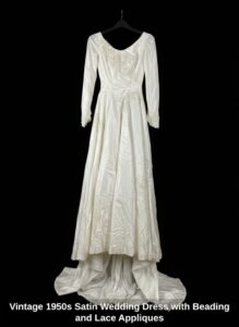 Vintage-s-Satin-Wedding-Dress-with-Beading-and-Lace-Appliques