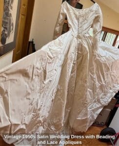 Vintage-s-Satin-Wedding-Dress-with-Beading-and-Lace-Appliques-fourth-image