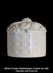 White-Ceramic-Basketweave-Cookie-Jar-with-Cherubs-and-Fruit-Lid