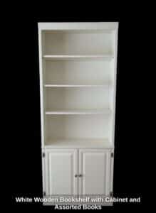 White-Wooden-Bookshelf-with-Cabinet-and-Assorted-Books
