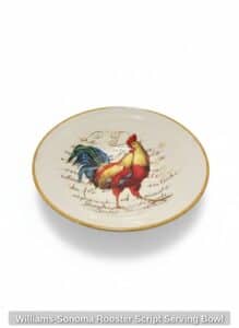 Williams-Sonoma-Rooster-Script-Serving-Bowl-second-image