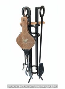 Wooden-Bellows-and-Fireplace-Tool-Set