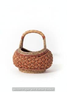 Woven-Paper-and-Rattan-Basket
