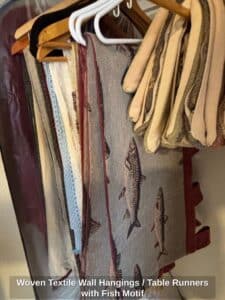Woven-Textile-Wall-Hangings-or-Table-Runners-with-Fish-Motif-second-image