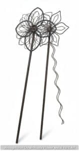 Wrought-Iron-Dinah-Rusty-Flower-Metal-Yard-Art-second-image