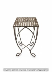 Wrought-Iron-Garden-Table-with-Woven-Top