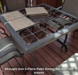 Wrought-Iron-Piece-Patio-Dining-Set-with-Tile-Inserts-third-image