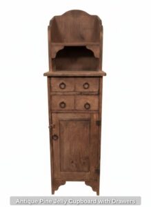 Antique-Pine-Jelly-Cupboard-with-Drawers-third-image