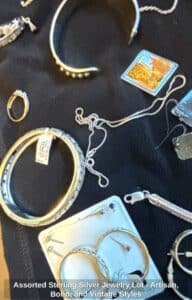 Assorted-Sterling-Silver-Jewelry-Lot-Artisan-Boho-and-Vintage-Styles-third-image