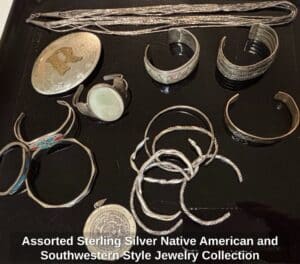 Assorted-Sterling-Silver-Native-American-and-Southwestern-Style-Jewelry-Collection