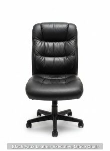 Black-Faux-Leather-Executive-Office-Chair