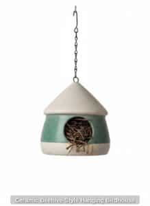 Ceramic-Beehive-Style-Hanging-Birdhouse