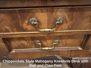 Chippendale-Style-Mahogany-Kneehole-Desk-with-Ball-and-Claw-Feet-fourth-image