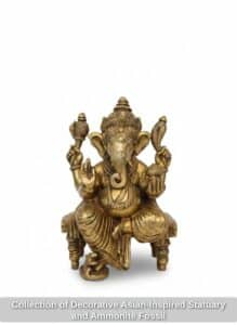 Collection-of-Decorative-Asian-Inspired-Statuary-and-Ammonite-Fossil-second-image