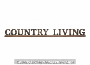 Country-Living-Metal-Letters-Sign