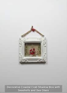 Decorative-Coastal-Crab-Shadow-Box-with-Seashells-and-Sea-Glass
