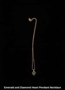 Emerald-and-Diamond-Heart-Pendant-Necklace-second-image