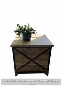 Farmhouse-X-Frame-Bedside-Table-with-Storage-Trunk