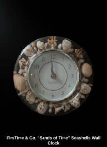 FirsTime-Co.-Sands-of-Time-Seashells-Wall-Clock