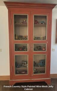French-Country-Style-Painted-Wire-Mesh-Jelly-Cabinet