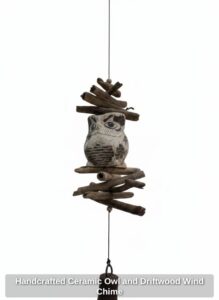 Handcrafted-Ceramic-Owl-and-Driftwood-Wind-Chime
