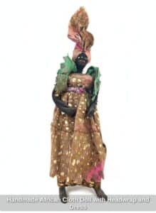 Handmade-African-Cloth-Doll-with-Headwrap-and-Dress