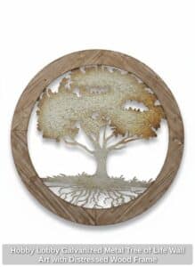 Hobby-Lobby-Galvanized-Metal-Tree-of-Life-Wall-Art-with-Distressed-Wood-Frame