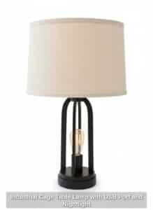 Industrial-Cage-Table-Lamp-with-USB-Port-and-Nightlight
