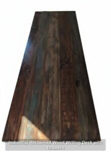 Industrial-Reclaimed-Wood-Writing-Desk-with-Drawers-second-image