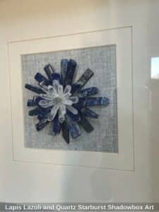 Lapis-Lazuli-and-Quartz-Starburst-Shadowbox-Art-second-image