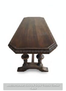 Mediterranean-Revival-Style-Trestle-Coffee-Table-second-image