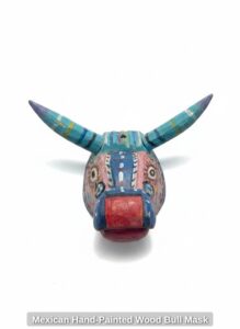 Mexican-Hand-Painted-Wood-Bull-Mask-second-image