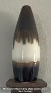 Mid-Century-Modern-Drip-Glaze-Ceramic-Vase-West-Germany
