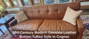 Mid-Century-Modern-Genuine-Leather-Button-Tufted-Sofa-in-Cognac