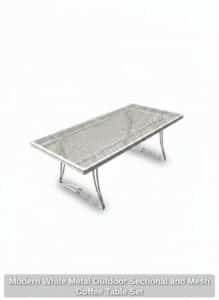 Modern-White-Metal-Outdoor-Sectional-and-Mesh-Coffee-Table-Set-second-image
