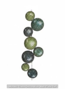 Mosaic-Glass-Decorative-Wall-Plate-Set