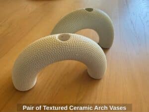 Pair-of-Textured-Ceramic-Arch-Vases