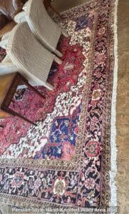 Persian-Style-Hand-Knotted-Wool-Area-Rug-second-image